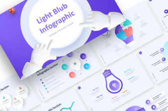 Light bulb infographic